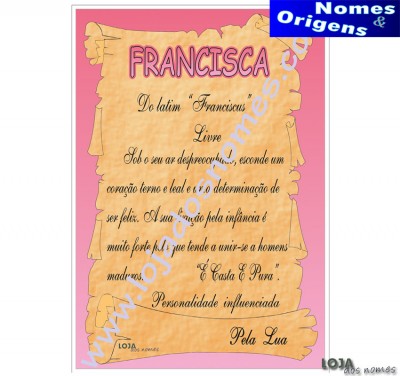 Dilpoma Nome "Francisca"