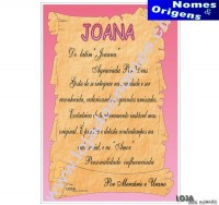 Dilpoma Nome "Joana"