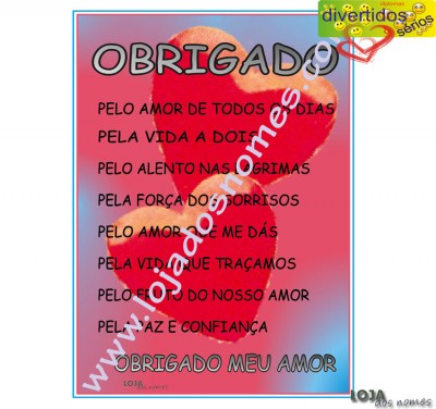 Diploma "Amor Obrigado"