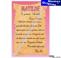 Dilpoma Nome "Matilde"