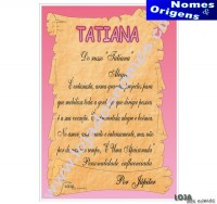 Dilpoma Nome "Tatiana"