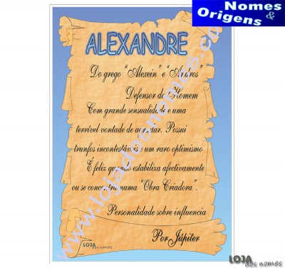 Dilpoma Nome "Alexandre"