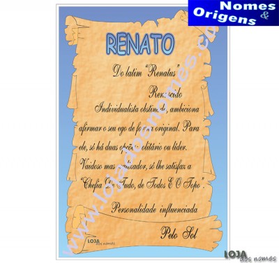 Dilpoma Nome "Renato"