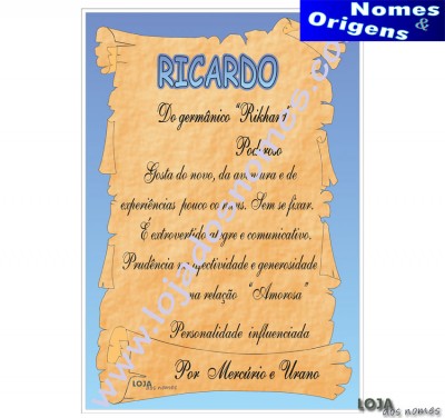 Dilpoma Nome "Ricardo"