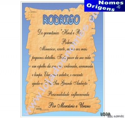 Dilpoma Nome "Rodrigo"