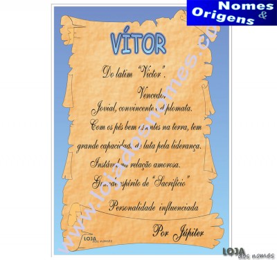 Dilpoma Nome "Vitor"